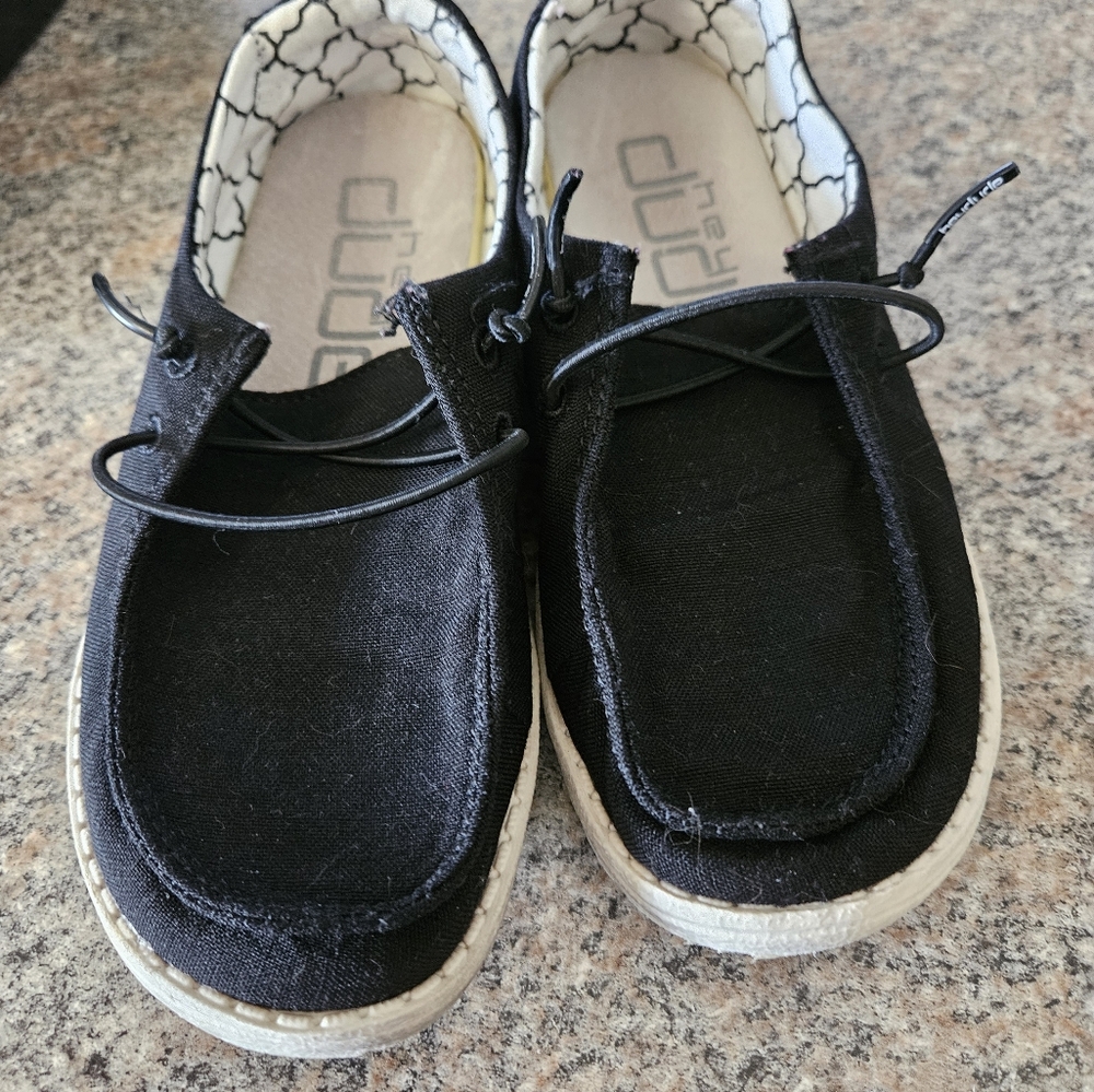 Hey Dude Black Kids Shoes